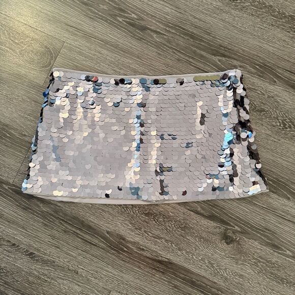 Abercrombie & Fitch Mid Rise Sequin Skirt - Picture 1 of 6